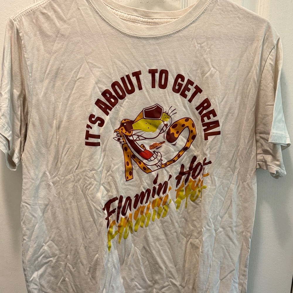 Flamin' Hot Graphic White T-Shirt
